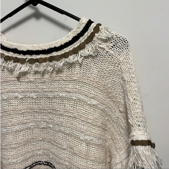 Anthropologie Margot fringe poncho sweater - Picture 8 of 16